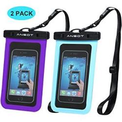 Waterproof Case Universal - Ansot IPX8 Waterproof Phone Pouch - Cellphone Dry Bag For Iphone X 8 8PLUS 7 7PLUS 6S 6 6S Plus Samsung Galaxy S8 S7 Google Pixel 2