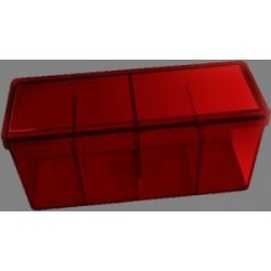 Dragon Shield Four-Compartment Storage Box in Red