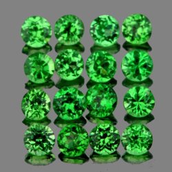 Jewellery Quality 1.00cts. 55 Pieces 1.50 Mm. Round Aaa Tsavorite Green Garnet Lot - 100% Natural