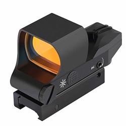 Feyachi RS-30 Reflex Sight Multiple Reticle System Red Dot Sight With Picatinny Rail Mount Absolute Co-witness With Iron Sight