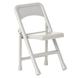 Gray Plastic Toy Folding Chair For Wwe Wrestling Action Figures