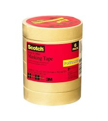 Scotch 051141949635 Contractor Grade Masking Tape, 2020cg-24-cp, 0.94-Inch by 60.1-Yards, 9 Rolls.94, KKKK