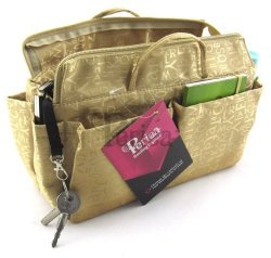 Periea Handbag Organiser 13 Compartments - Keriea Gold