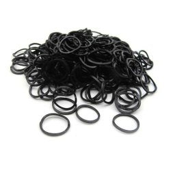 - Elastics Rubber Bands MINI Black 300 Pack