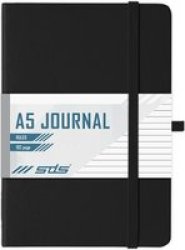 1510 A5 Journal - Ruled 192 Page Black