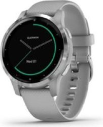Garmin Vivoactive 4S Smartwatch Powder Grey silver