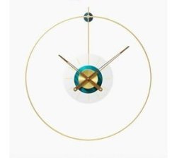 Modern Gold Wire Frame Silent Wall Clock 2019C