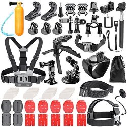 Neewer 62-IN-1 Action Camera Accessory Kit For Gopro Hero 4 5 Session Hero 1 2 3 3+ 4 5 6 SJ4000 5000 6000 7000 Nikon Sony Sports Dv In Swimming Rowing Climbing Bike Riding Camping