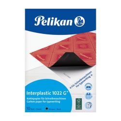 Pelican Pelikan Carbon Paper For Typewriting Interplastic 1022 G Black A4
