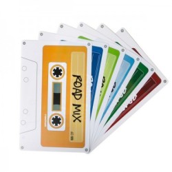Set Of 6 Cassette Shaped Placemats