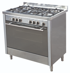 90CM Freestanding Gas Stove - Stainless Steel