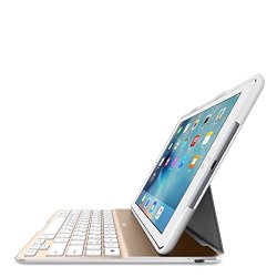 Belkin Qode Ultimate Lite Keyboard Case For Ipad Air 2 White & Gold F5l190ttwgw