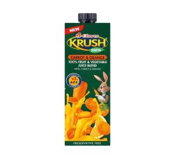 Clover Krush Uht Juice Orange & Carrrot 1 X 1LT