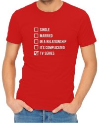 Single Married Tv Series Mens Red T-Shirt Small