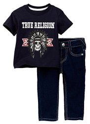 True Religion Infant Baby Boy's Native Tee And Jeans Set 24 Months