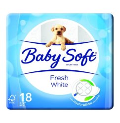 Baby Soft 2 Ply Toilet Tissue 18's