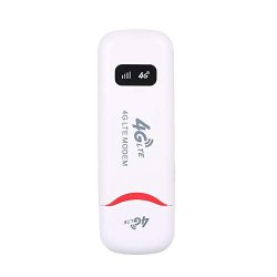 Walmeck- 4G Portable MINI Wifi Router USB Modem 100MBPS LTE Fdd With Sim Card Slot White