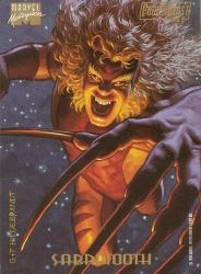 Marvel Masterpieces 94 - Sabretooth "powereblast" 8 Card