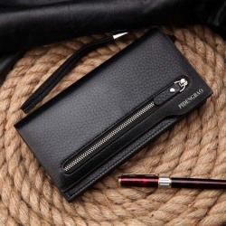 Pidengbao Brand Pu Leather Long Wallet Purse Handbag Card Holder With Zipper