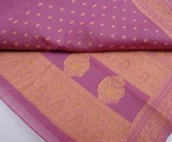 Exotic Sari - Muted Magenta & Gold - 5 Metres Of Lovely Fabric - Lovely Decor Item