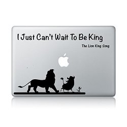 The Lion King Simba And Friends On Plank Bridge And The Lion King Song "i Just Can't Wait To Be King" -apple Macbook Laptop