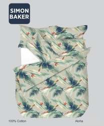 Simon Baker Aloha Cotton Printed Duvet Cover Set Various Sizes - Multi Queen 230CM X 200CM + 2 Pillowcases 45CM X 70CM