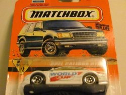 Matchbox Car - France 98' - World Cup Soccer - Opel Calibra Dtm - 1:64 Scale - 65 Of 75 Series 9