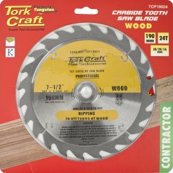 Craft Blade Contractor 190 X 24T 30 20 16 Circular Saw Tct