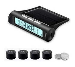 X6 Wireless Solar Tyre Pressure Monitoring System Tpms With Black And White LED