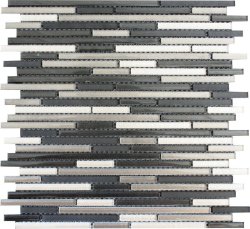 Mosaic Tile Glass Linear L30CM X W30CM Per Sheet
