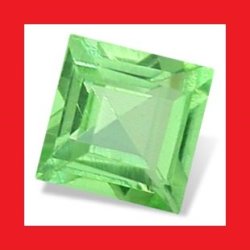 Tsavorite - Fine Emerald Green Square Cut - 0.08CTS