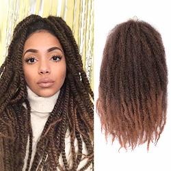 Deals on K G Hair Afro Twist Braiding Hair 18INCH Marley Braiding Hair Synthetic Kinky Curly Marley Braid Hair Extensions 1B 30 Compare Prices