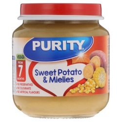 Purity Sweet Potato & Mealie Meal 2ND Baby Food 125ML X 6