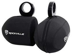Pair Rockville Rwbc Neoprene Covers For 6.5" Marine Wakeboard Tower Speakers