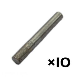 10 Pieces Of 8MM Flat End Mill Granite Stone Router Bit With 15MM Fine Grit Full Length 50MM RPM24000+ Feedrate 0.5M M