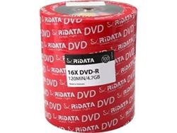 Ridata DRD-4716-RD100ECOW 4.7GB 16X Dvd-r 100 Packs Spindle Shrink Wrap