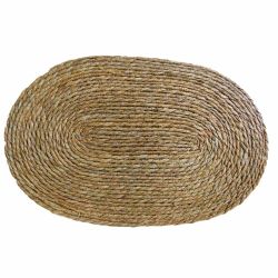 Grass Woven Oval Mat