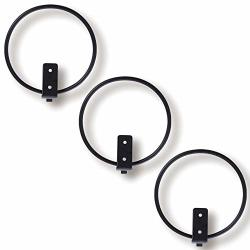 Orz 4 Inch Wall Planter Hook Set Of 3 Pot Wall Mounted Metal Plant Hanger Collapsible Bracket Iron Black