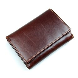 Rfid Blocking Genuine Cowhide Leather Trifold Card Wallet For Men With 2 Id Window