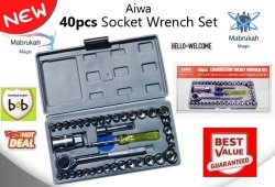 Last 1 In Stock Aiwa Best Quality 40pcs Combination Socket Wrench Set Crazy Deal
