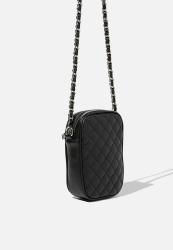 Hailey MINI Quilted Cross Body Bag - Black
