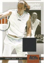 Tommy Haas - Ace Authentic 2005 - "signature Series""jersey Memo" Card 399 Of 500