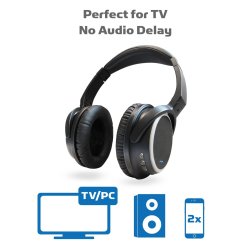 Miccus Upgraded Aptx Tv Bluetooth Wireless Headphones V4 2 Over Ear Listen In Hd No Delay Low Latency Noise Isolating Headset With Mic For Iphone Prices Shop Deals Online Pricecheck