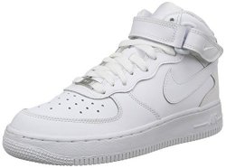 Nike Boys Air Force 1 Mid Sneaker Kids White 6 M Us