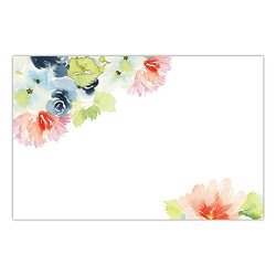 Db Party Studio Paper Placemats Pack Of 25 Watercolor Flowers Design Disposable Place Mats Bridal Shower Birthday Retirement Easy Cleanup Decor Kitchen Dining Brunch