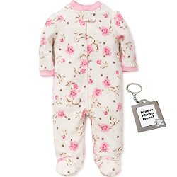 Little Me Baby Girls Footie Footed Sleeper Pajamas