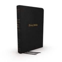 Kjv Thinline Bible Large Print Genuine Leather Black Red Letter Thumb Indexed Comfort Print - Thomas Nelson Leather Fine Binding