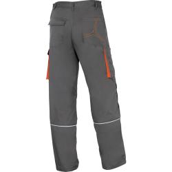 Work Pants Deltaplus Grey & Orange Size 3XLARGE