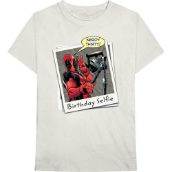 Marvel - Deadpool Birthday Selfie Unisex T-Shirt - Ecru XL
