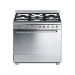 Smeg 90cm Stainless Steel Gas Cooker